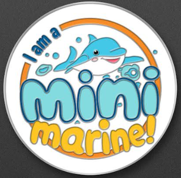 Delphinus mini marines enamel pin badge