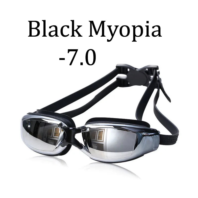 Swimming Glasses Swim Goggles Prescription Anti-Fog UV Protection for Men Women Kids Waterproof Silicone Swimsuit Diving Eyewear