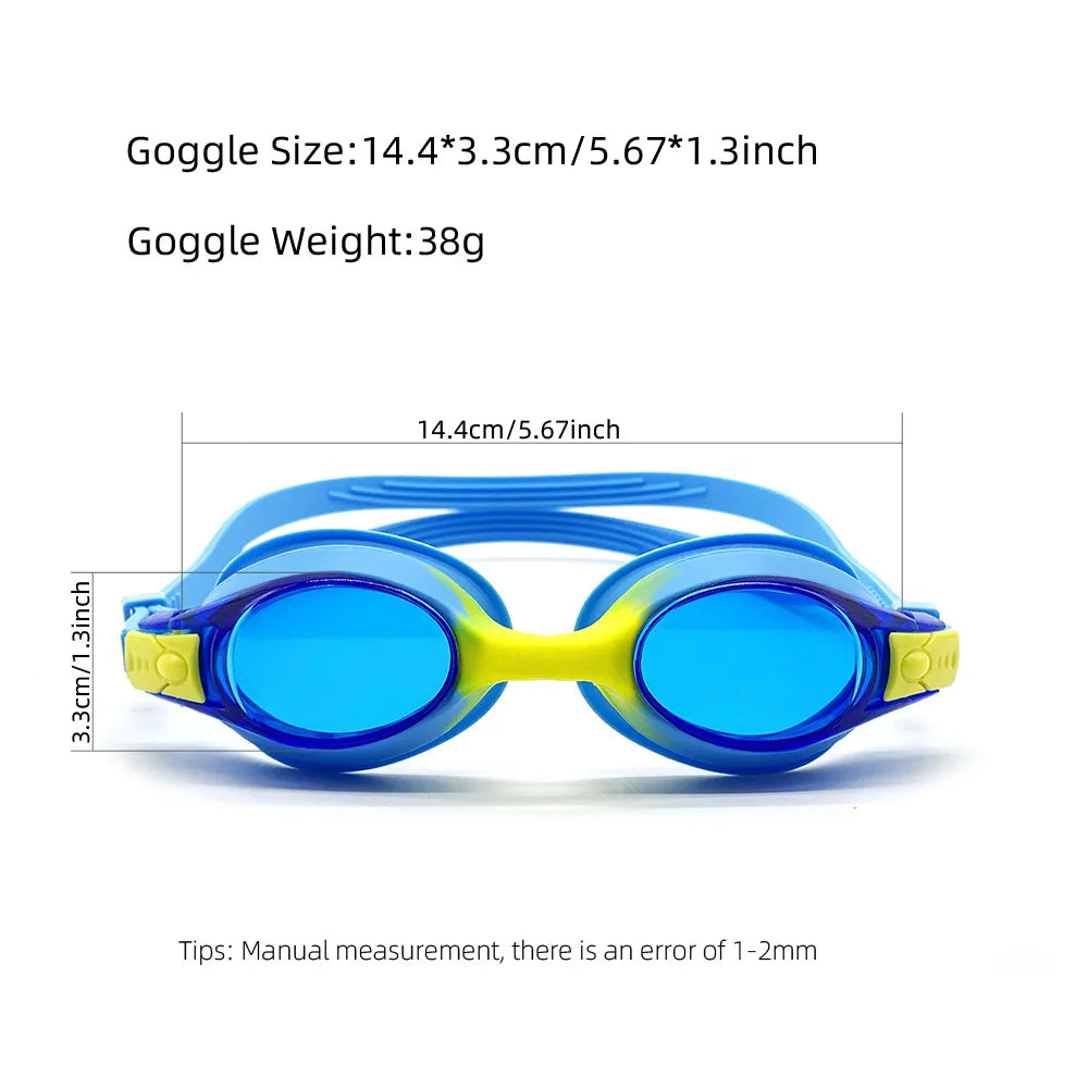 Swimming Goggles For Kids Youth Age 3-14 Years Old Anti-fog 100% UV Protection Clear Vision No Leaking Quick Adjustable Strap
