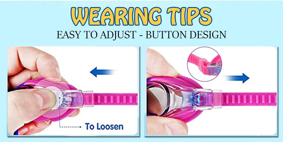 Swimming Goggles For Kids Youth Age 3-14 Years Old Anti-fog 100% UV Protection Clear Vision No Leaking Quick Adjustable Strap