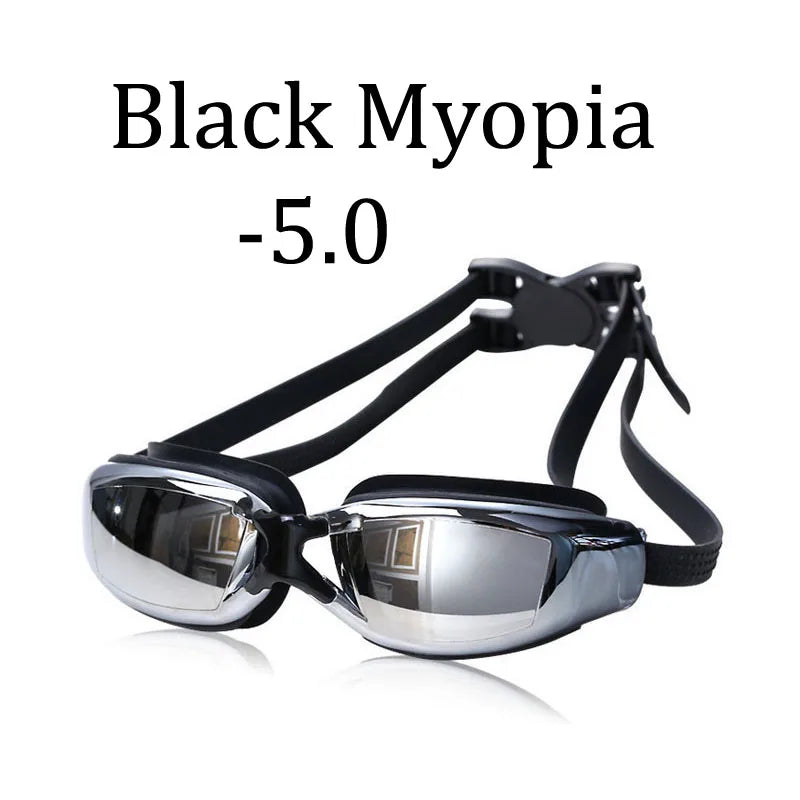 Swimming Glasses Swim Goggles Prescription Anti-Fog UV Protection for Men Women Kids Waterproof Silicone Swimsuit Diving Eyewear